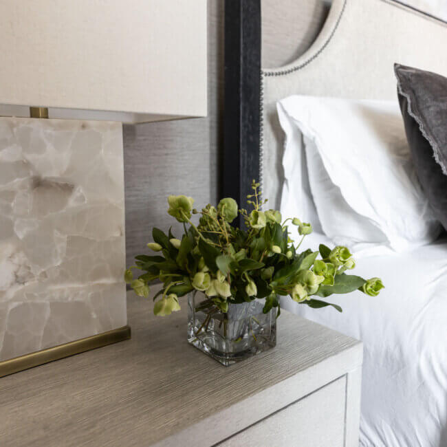 Moody Hues Bedroom Design - Kandi Hernandez Interior Design